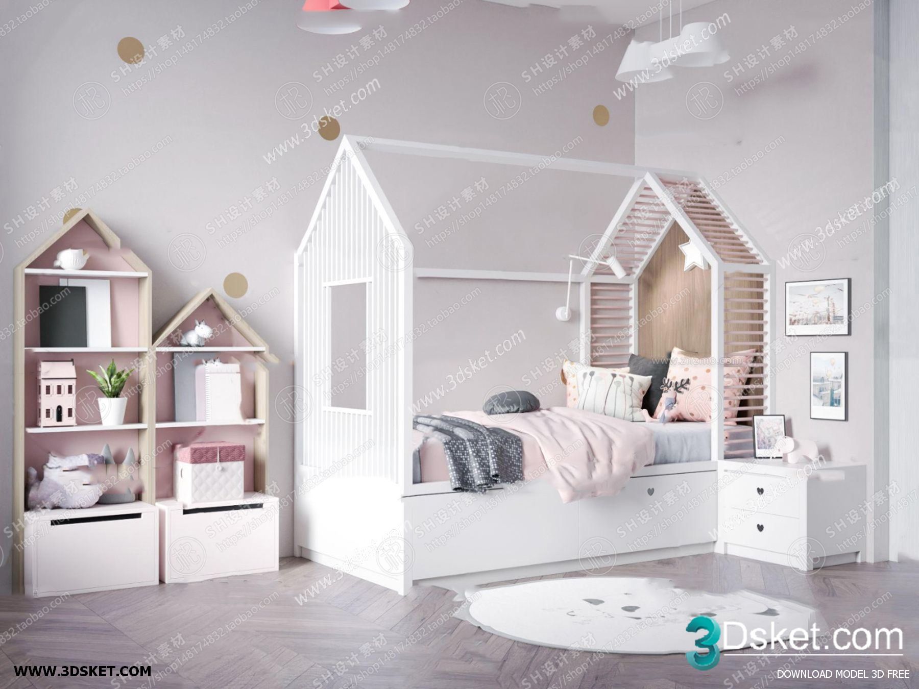3D Interior Scene Children Room 0806
