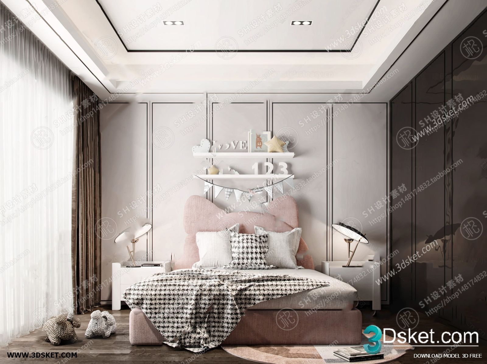 3D Interior Scene Children Room 0808