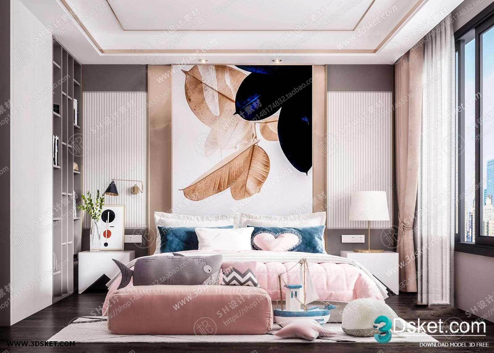 3D Interior Scene Children Room 0827