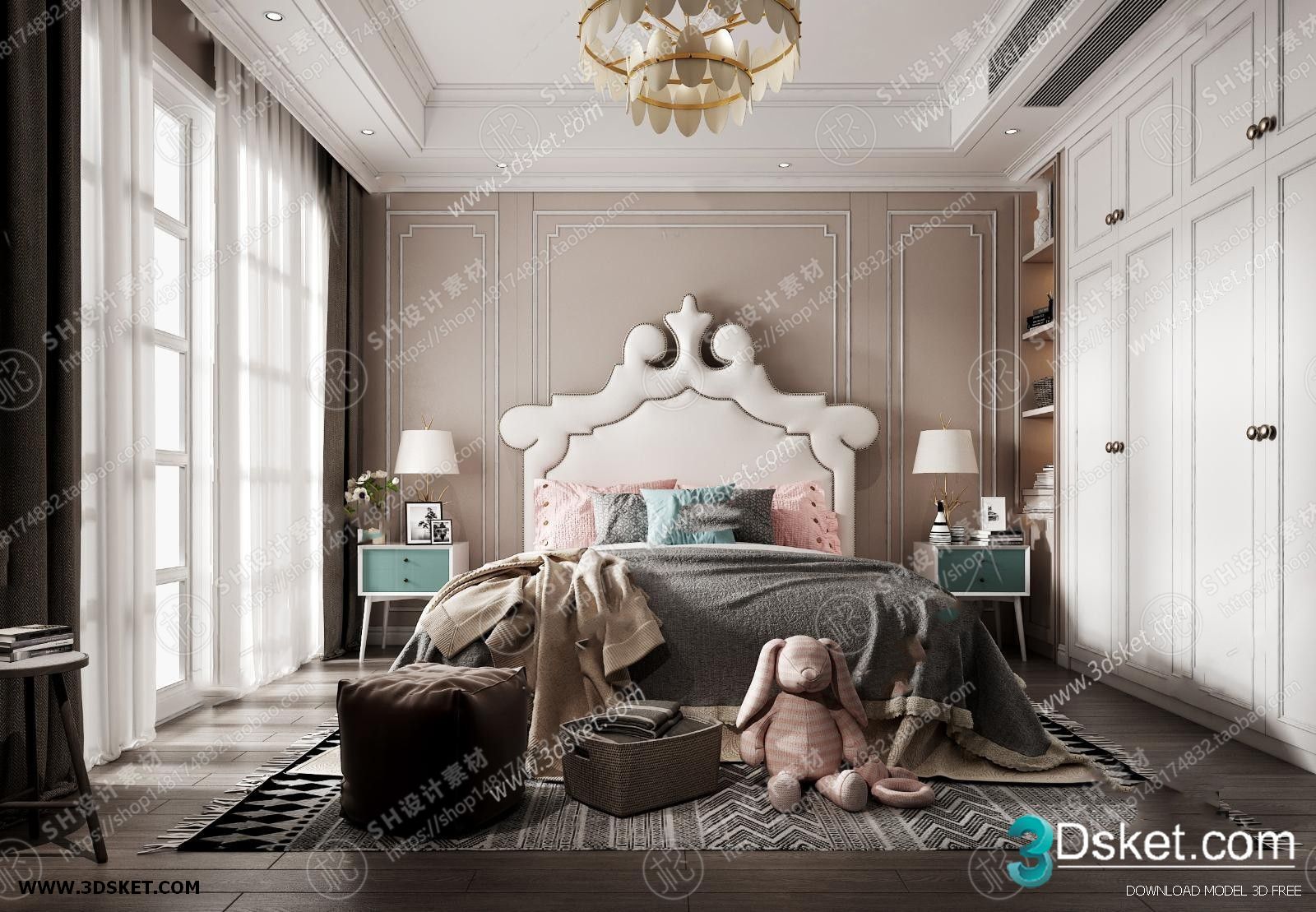 3D Interior Scene Children Room 0836