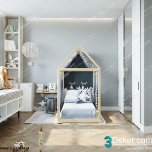 3D Interior Scene Children Room 0837