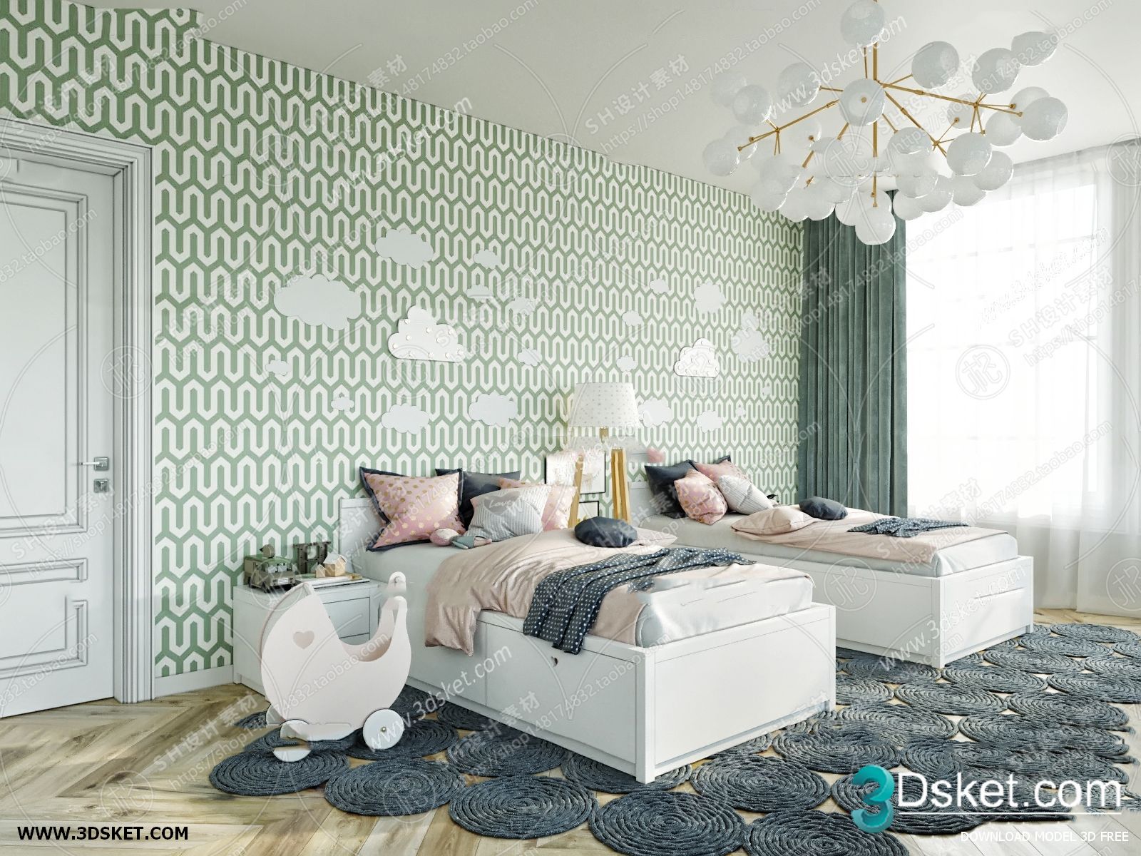 3D Interior Scene Children Room 0839