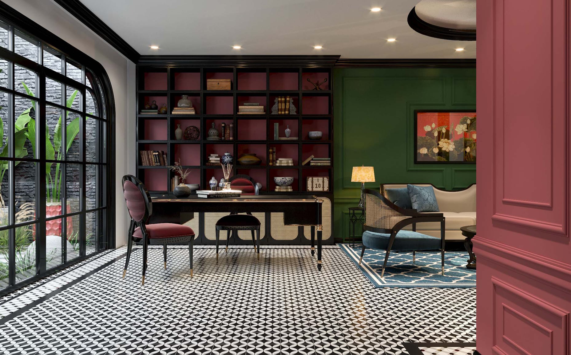 3D Interior Model Living room 0488 Scene 3dsmax