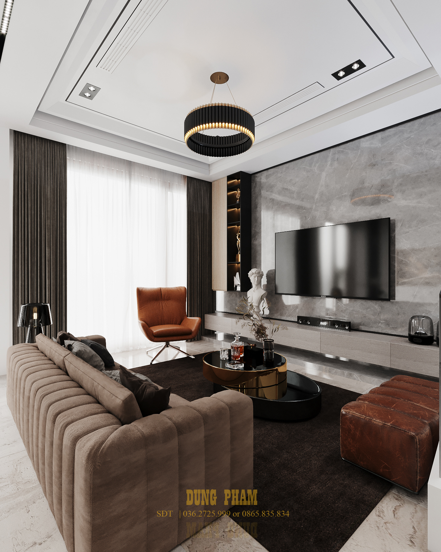 3D Interior Model Living room 0490 Scene 3dsmax
