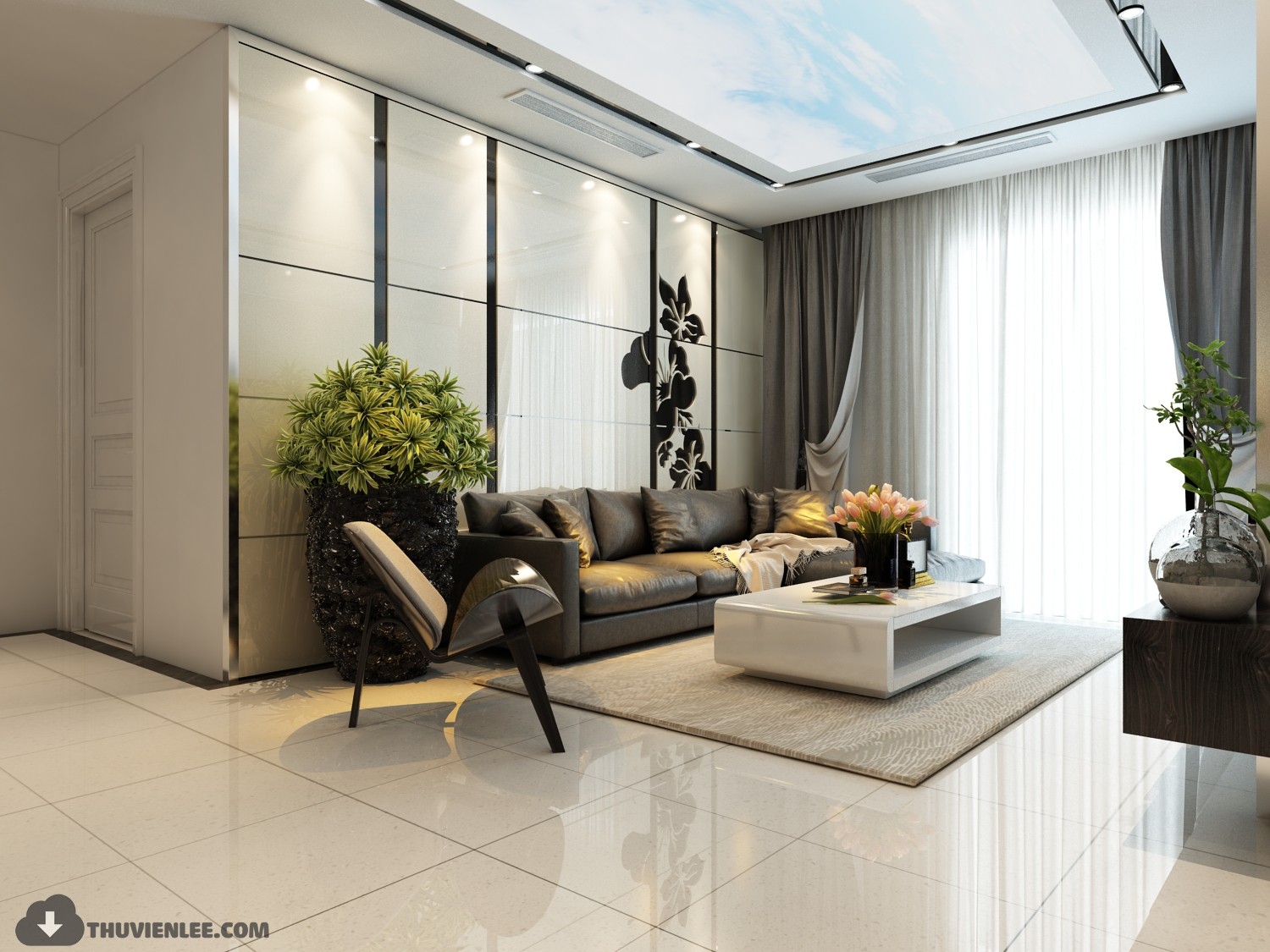 3D Interior Model Living room 0498 Scene 3dsmax