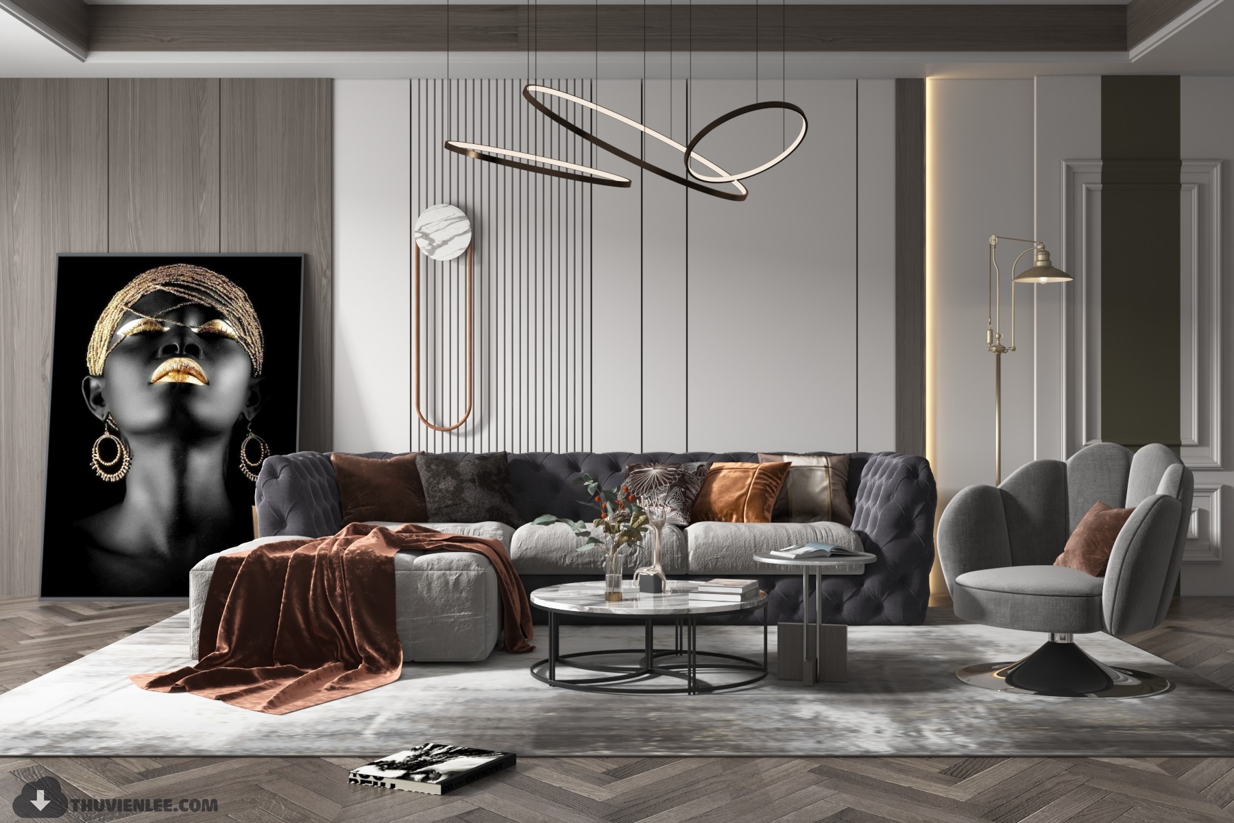 3D Interior Model Living room 0503 Scene 3dsmax