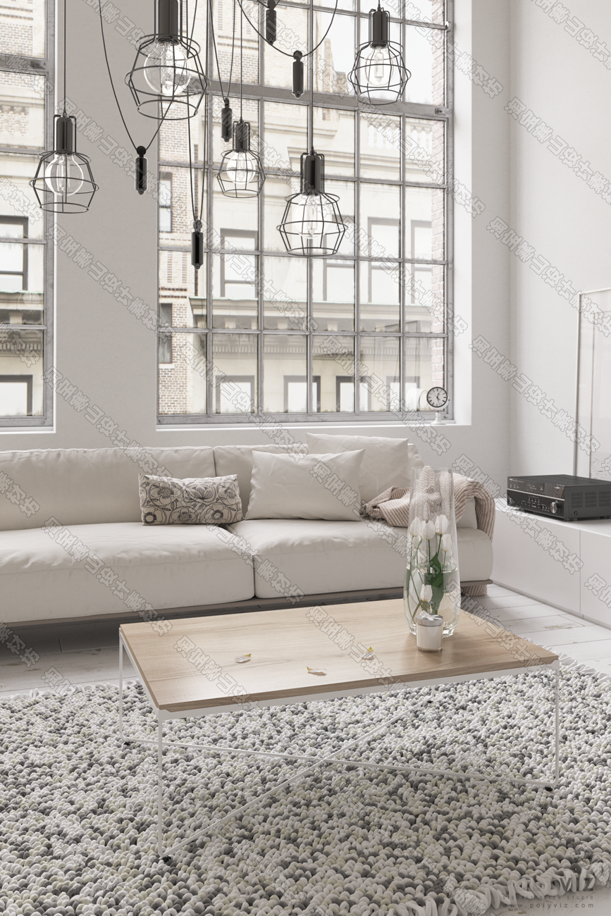 3D Interior Model Living room 0514 Scene 3dsmax