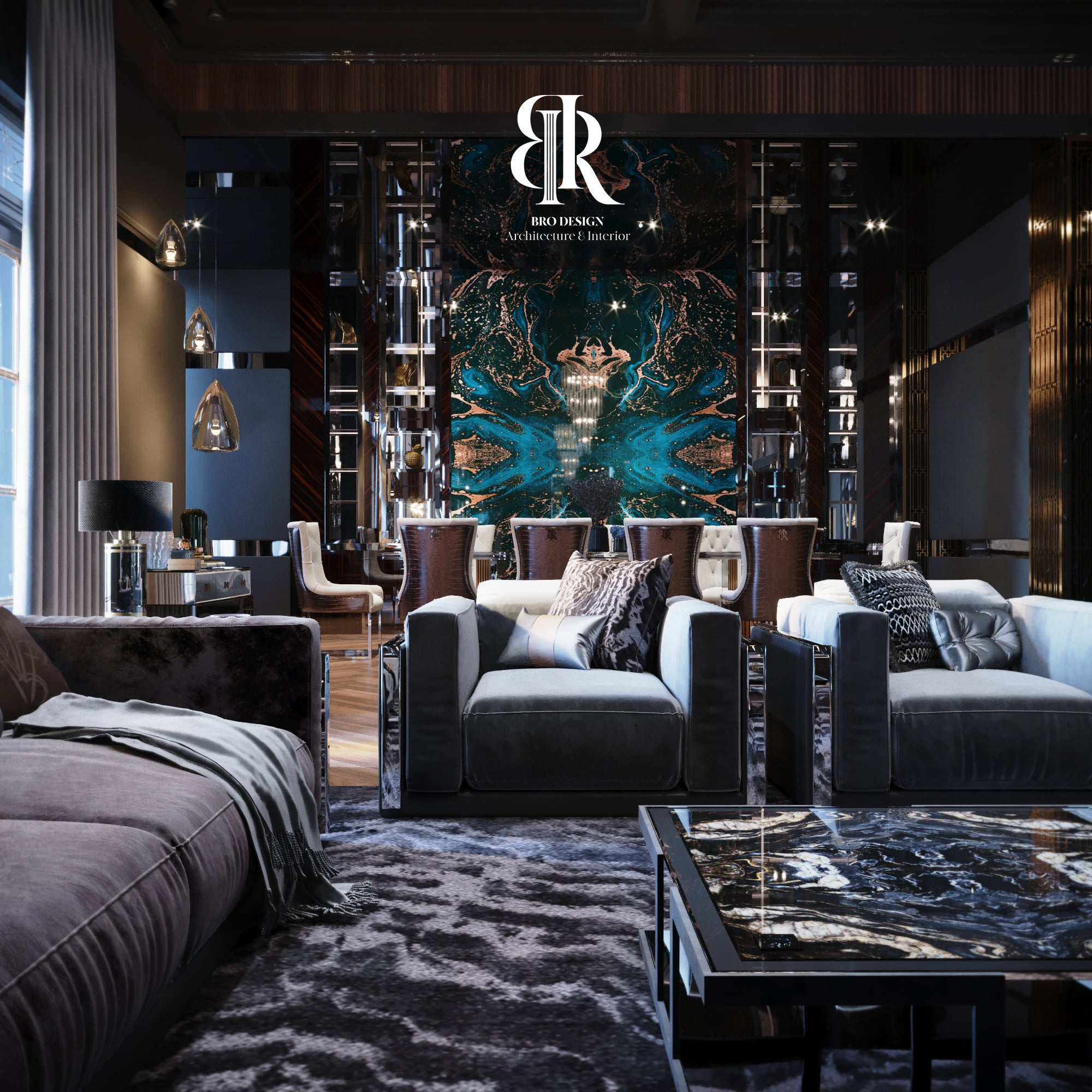3D Interior Model Living room 0524 Scene 3dsmax