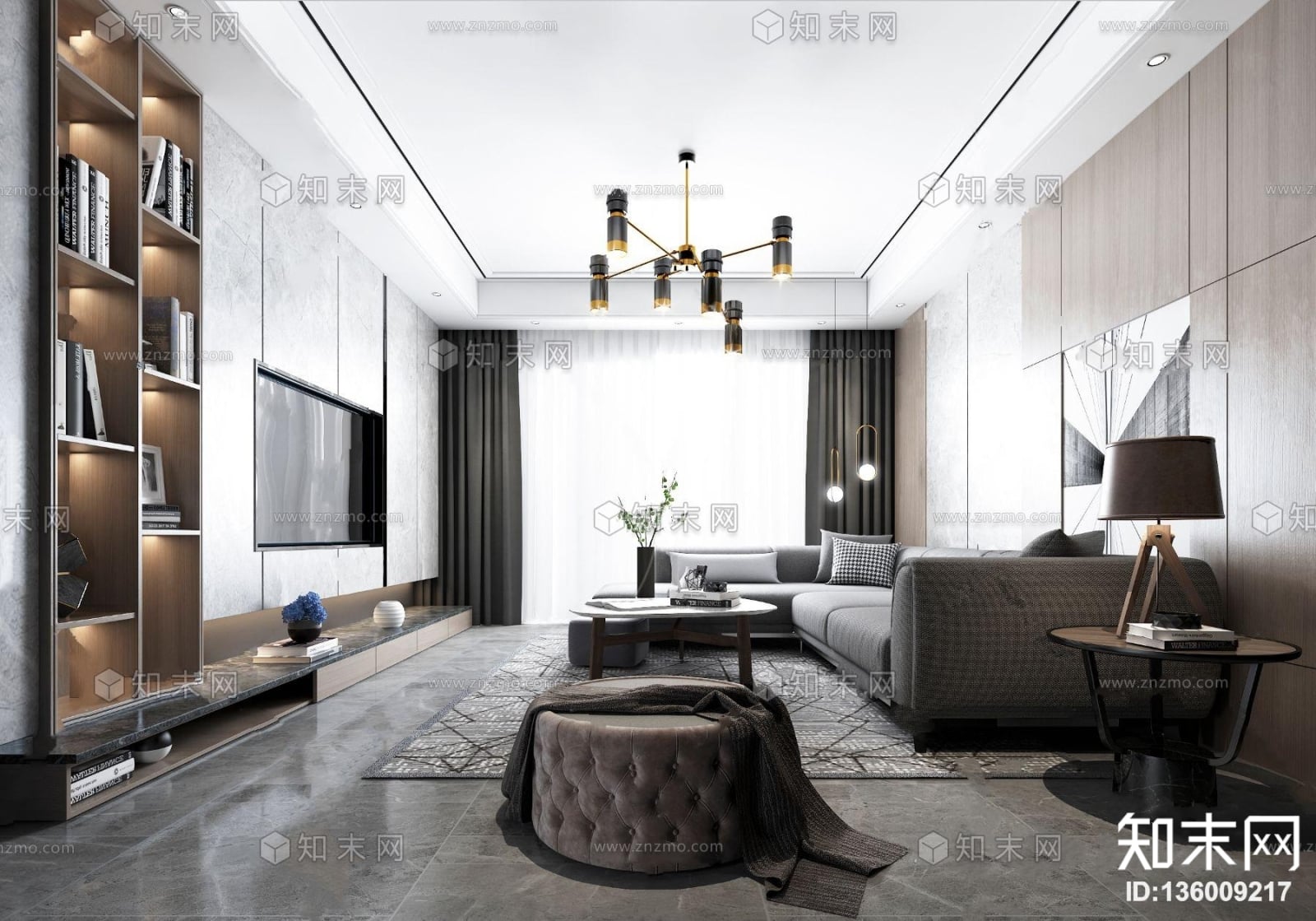 3D Interior Model Living room 0528 Scene 3dsmax