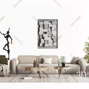 3D Interior Model Living room 0532 Scene 3dsmax