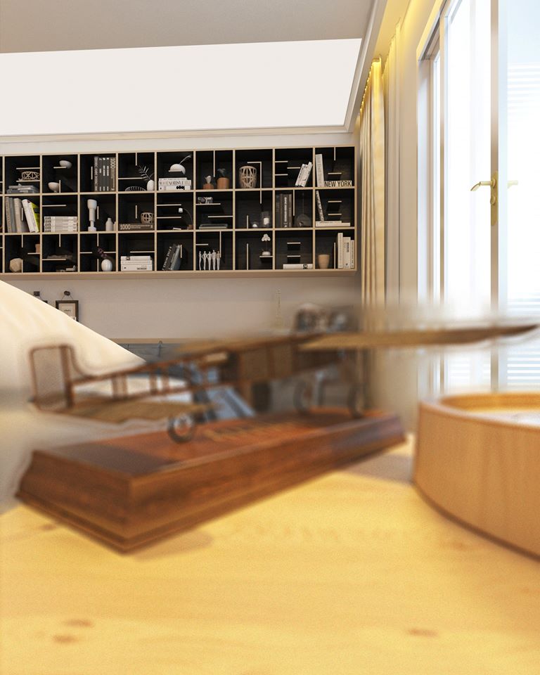 3D Interior Model Bed Room 0288 Scene 3dsmax