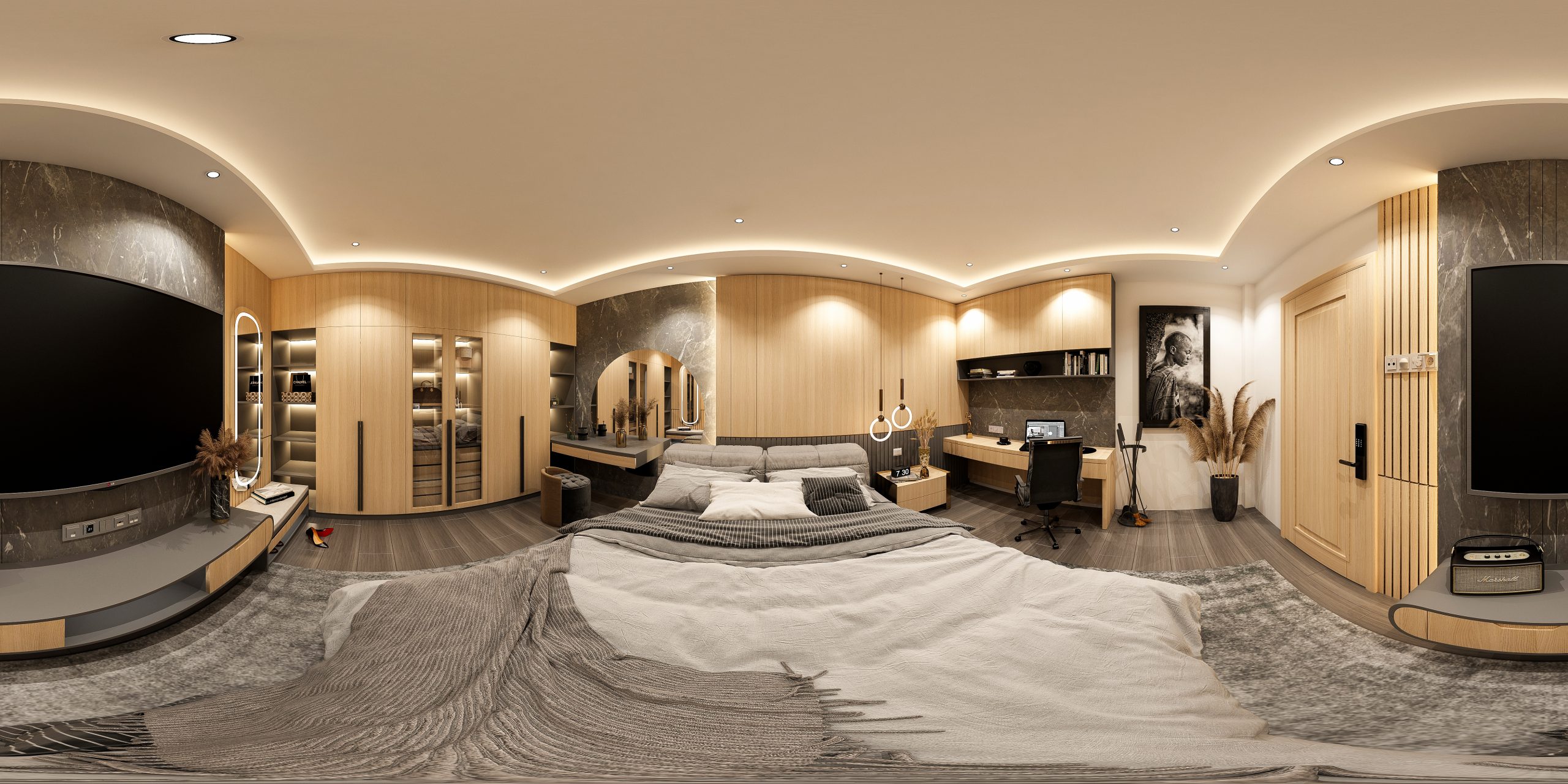 3D Interior Model Bed Room 0301 Scene 3dsmax