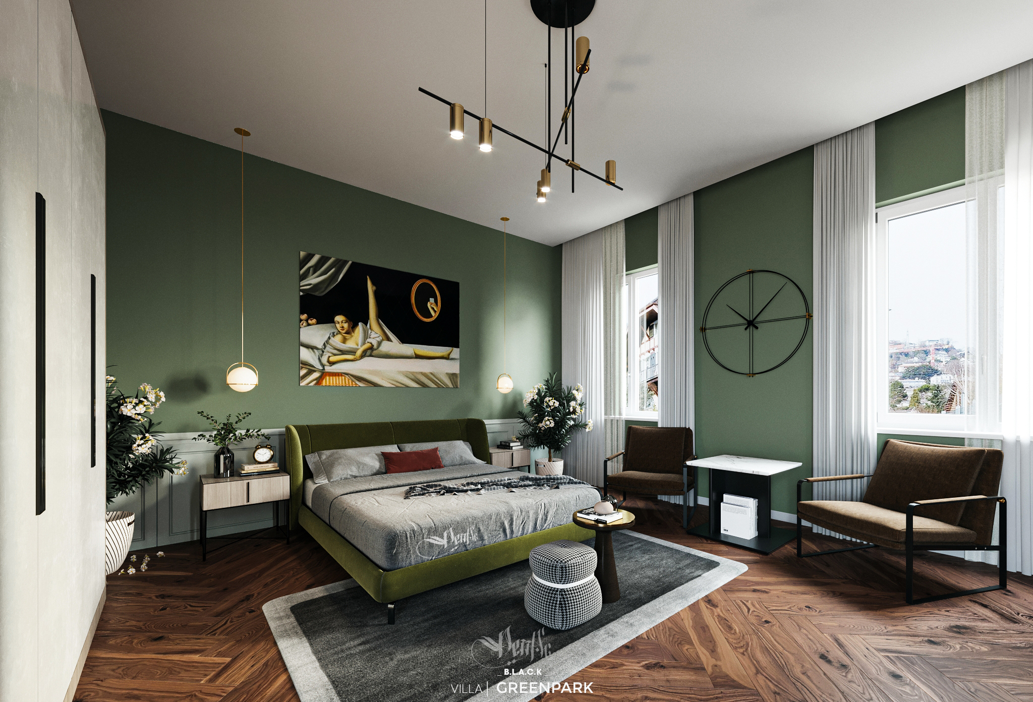 3D Interior Model Bed Room 0318 Scene 3dsmax