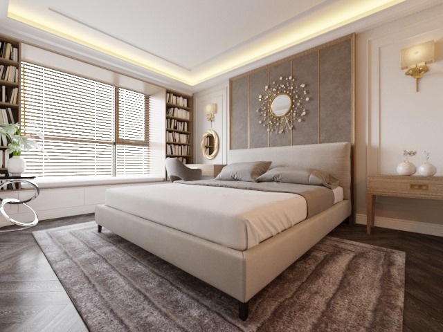 3D Interior Model Bed Room 0337 Scene 3dsmax