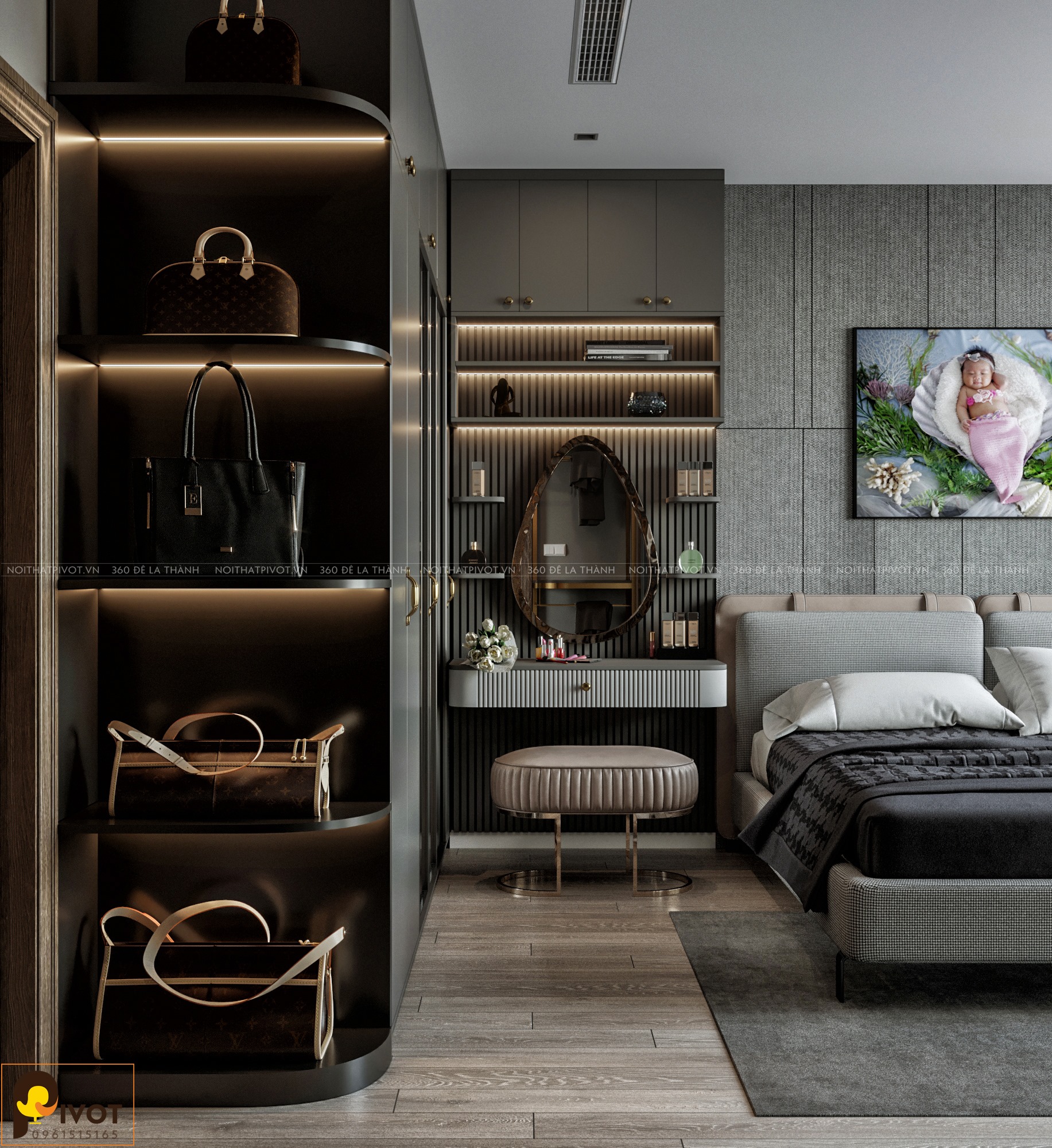 3D Interior Model Bed Room 0353 Scene 3dsmax