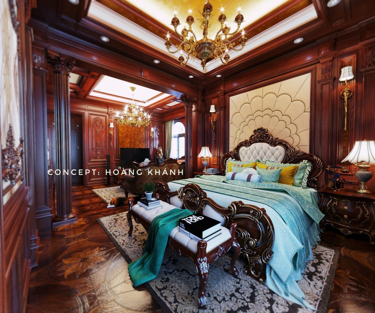 3D Interior Model Bed Room 0355 Scene 3dsmax