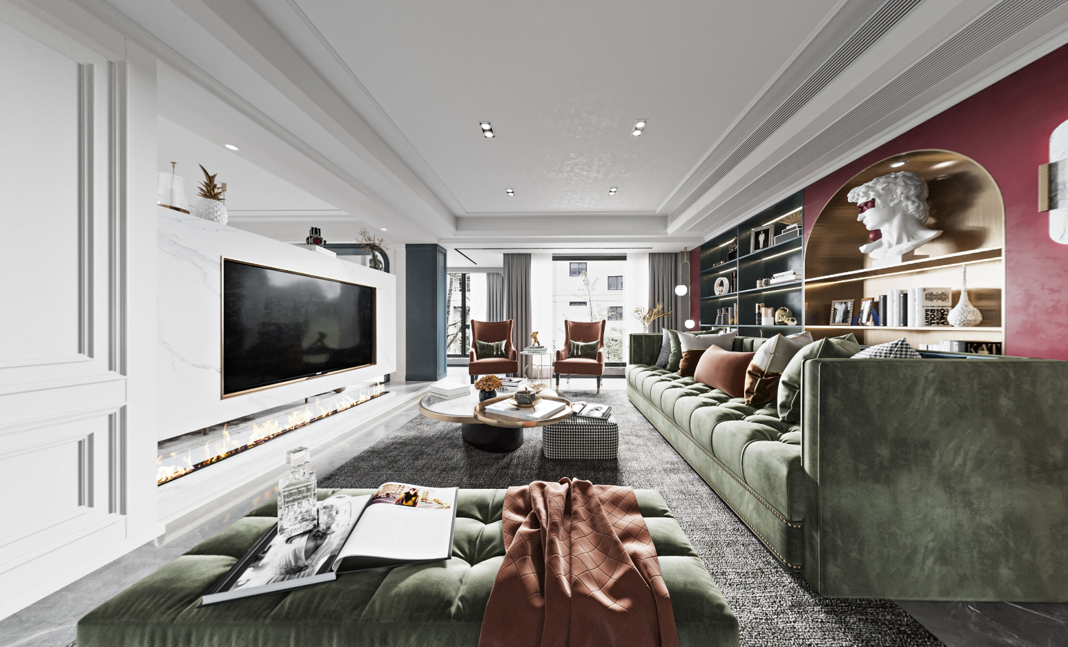 3D Interior Model Living room 0533 Scene 3dsmax