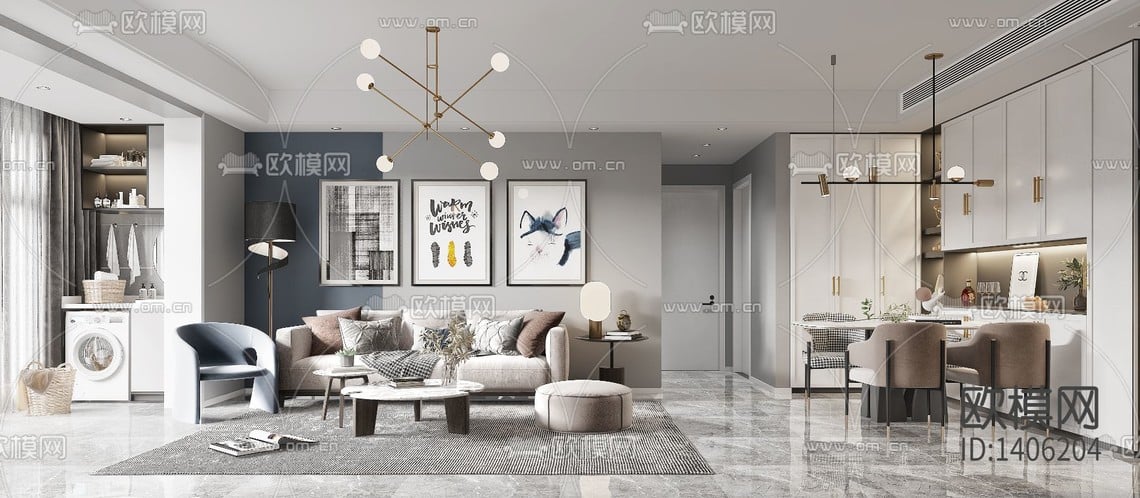3D Interior Model Living room 230559 Scene 3dsmax