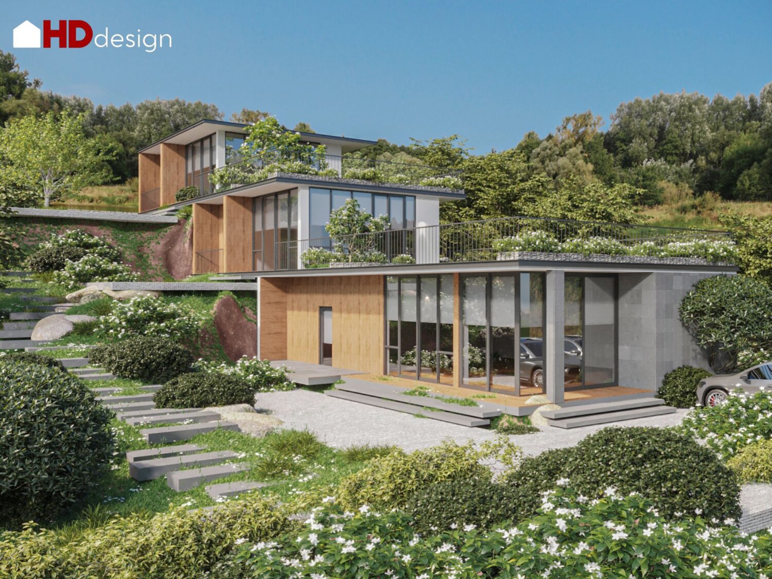 3D Exteriors Model 012927 Scene 3dsmax