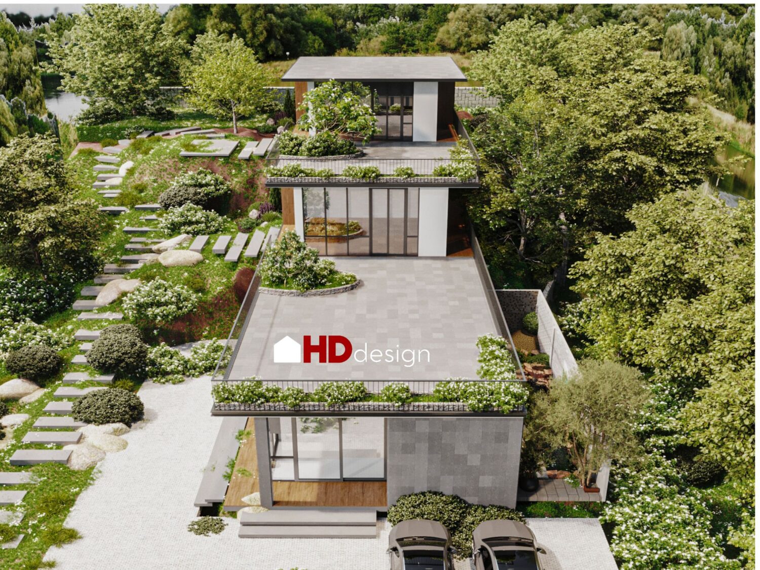 3D Exteriors Model 012927 Scene 3dsmax