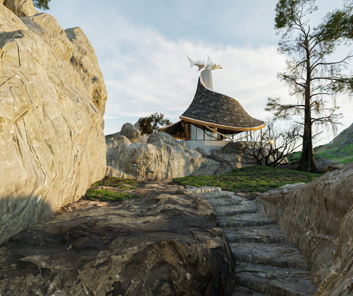 3D Exteriors Model 012929 Scene 3dsmax