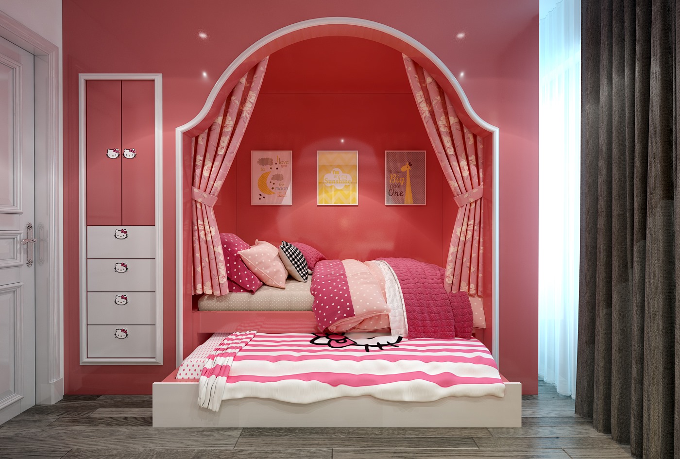 3D Interior Model Bed Room 0356 Scene 3dsmax