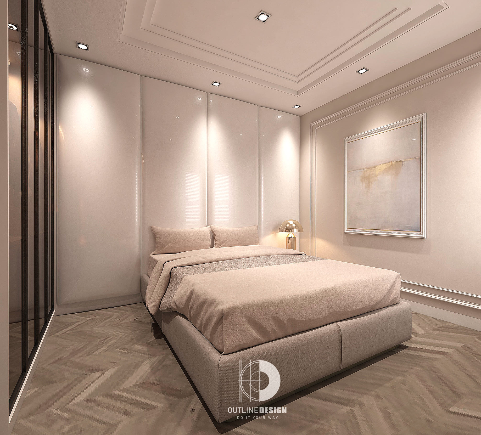 3D Interior Model Bed Room 0357 Scene 3dsmax