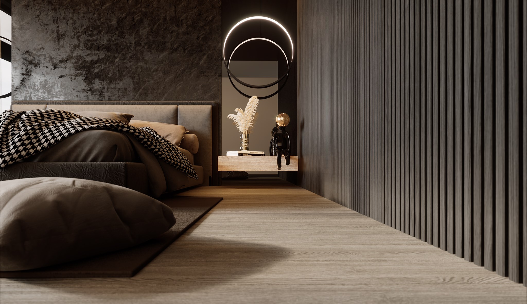 3D Interior Model Bed Room 0368 Scene 3dsmax