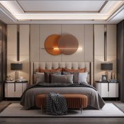 3D Interior Model Bed Room 0369 Scene 3dsmax