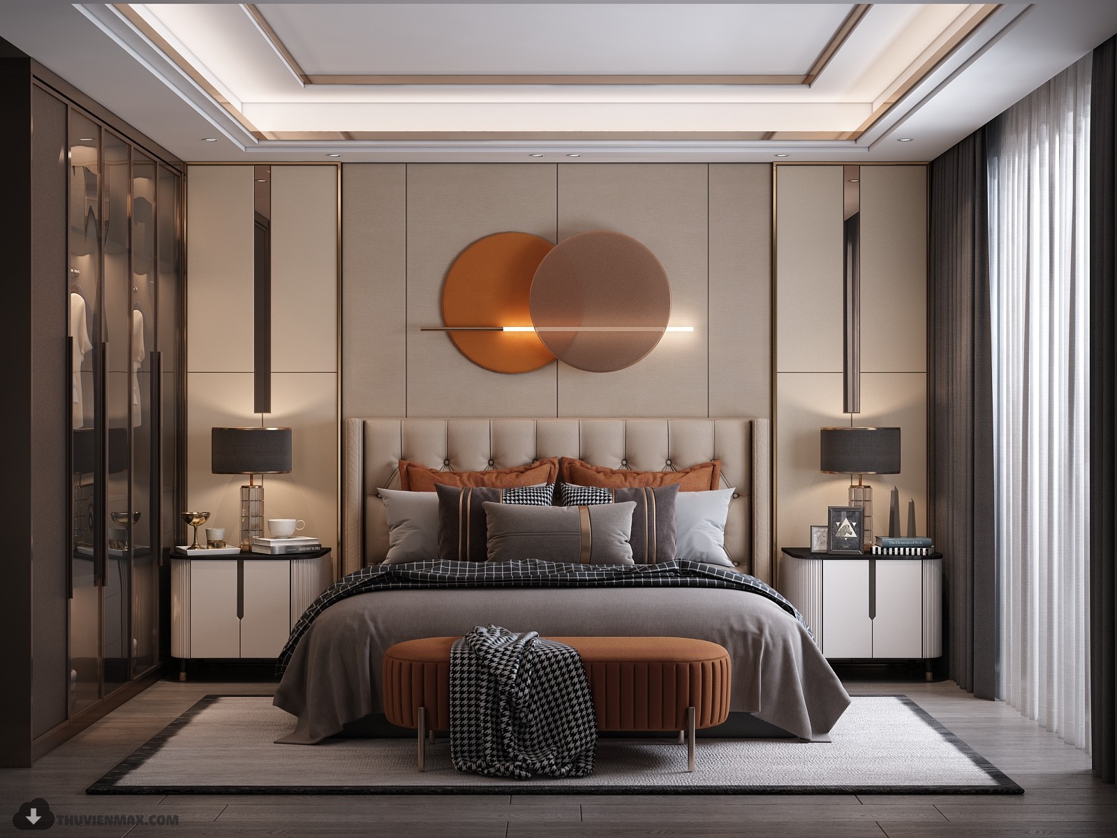 3D Interior Model Bed Room 0369 Scene 3dsmax