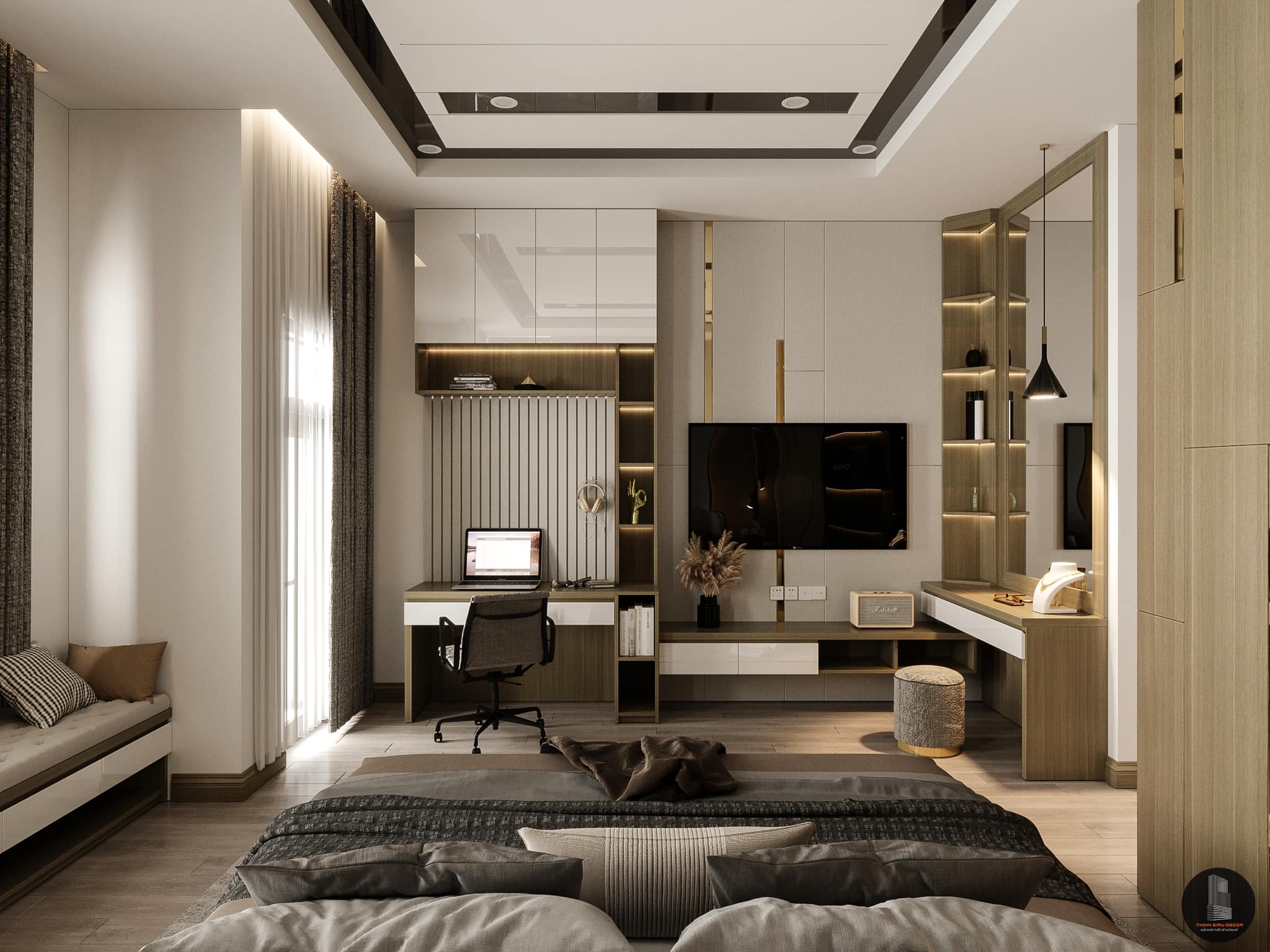 3D Interior Model Bed Room 0372 Scene 3dsmax