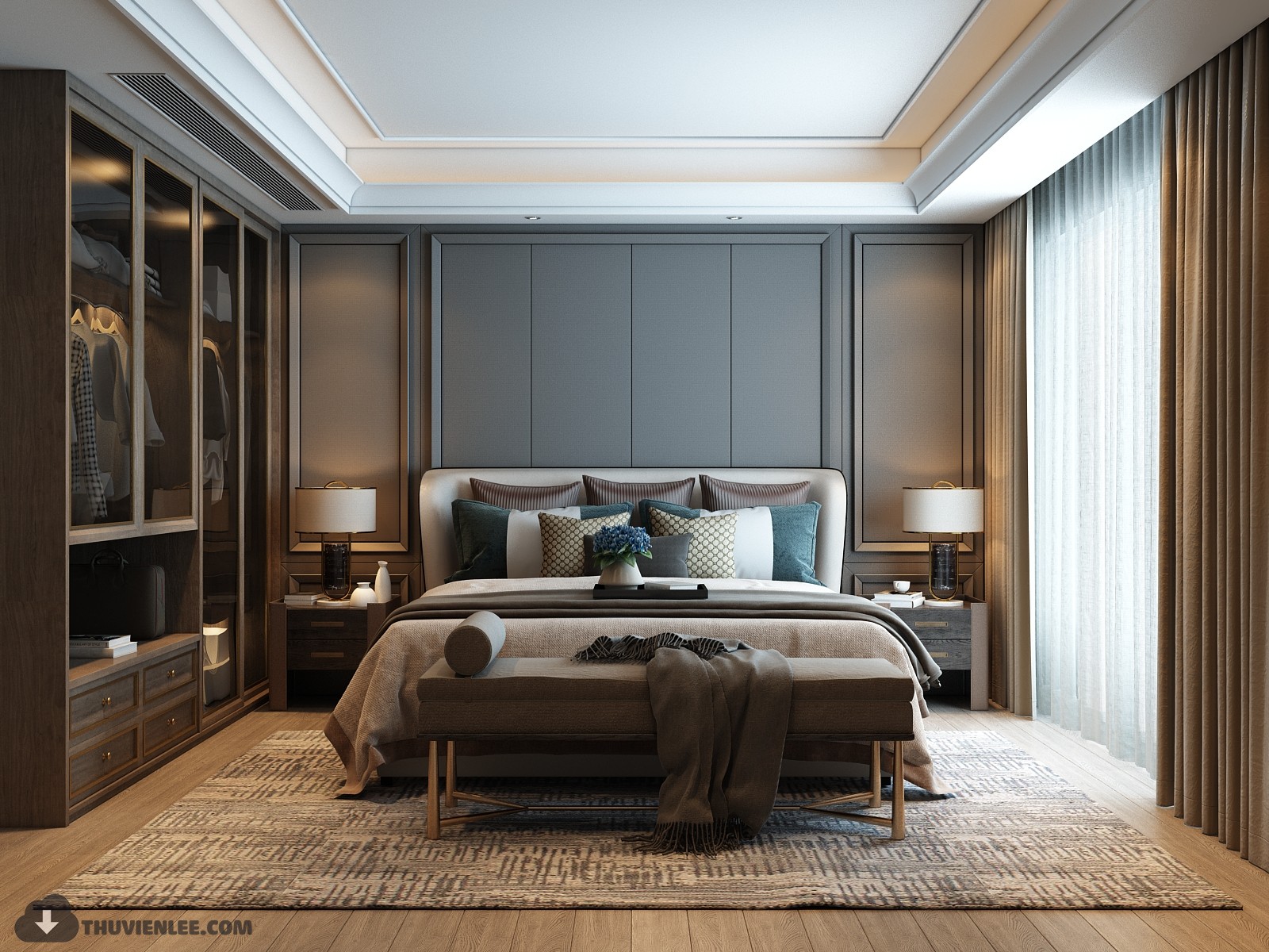 3D Interior Model Bed Room 0384 Scene 3dsmax