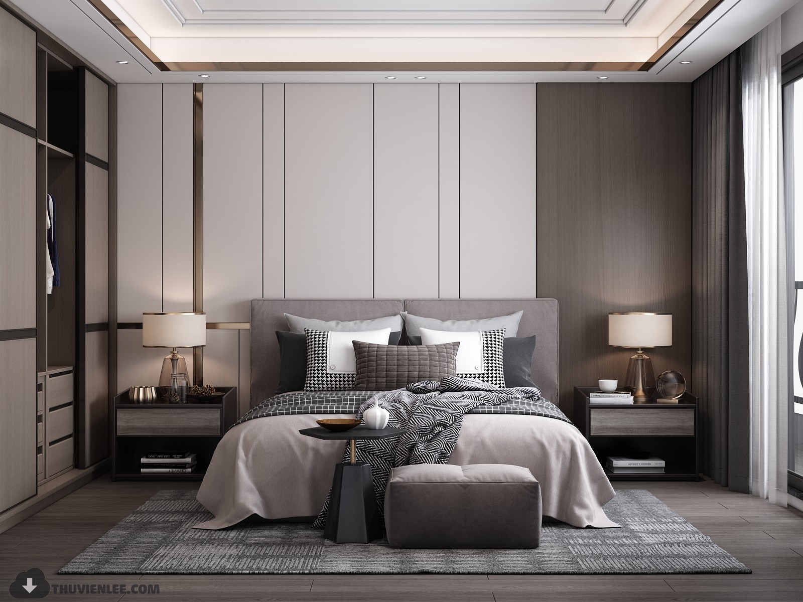 3D Interior Model Bed Room 0385 Scene 3dsmax