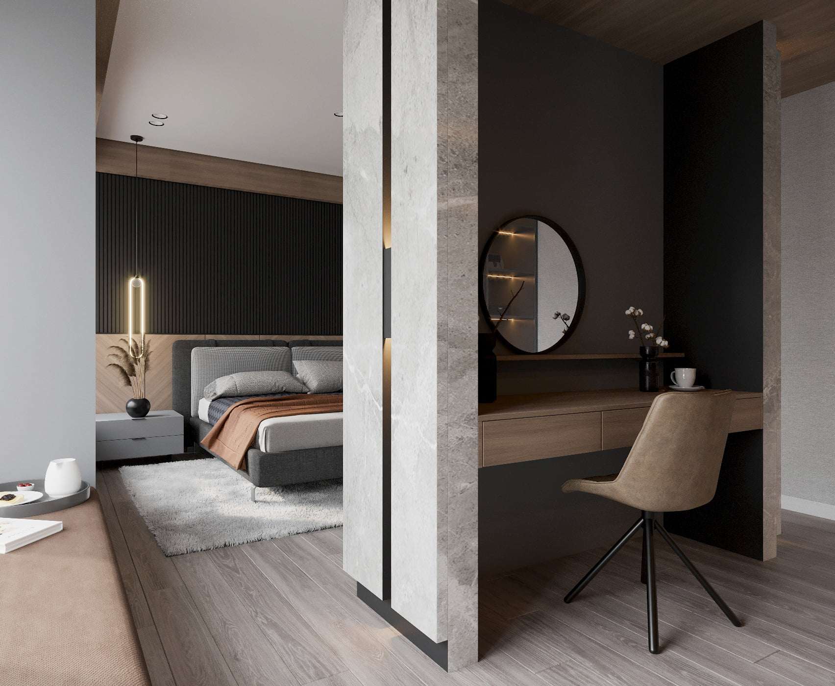 3D Interior Model Bed Room 0386 Scene 3dsmax