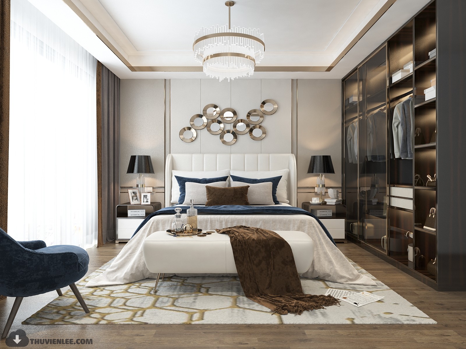 3D Interior Model Bed Room 0387 Scene 3dsmax