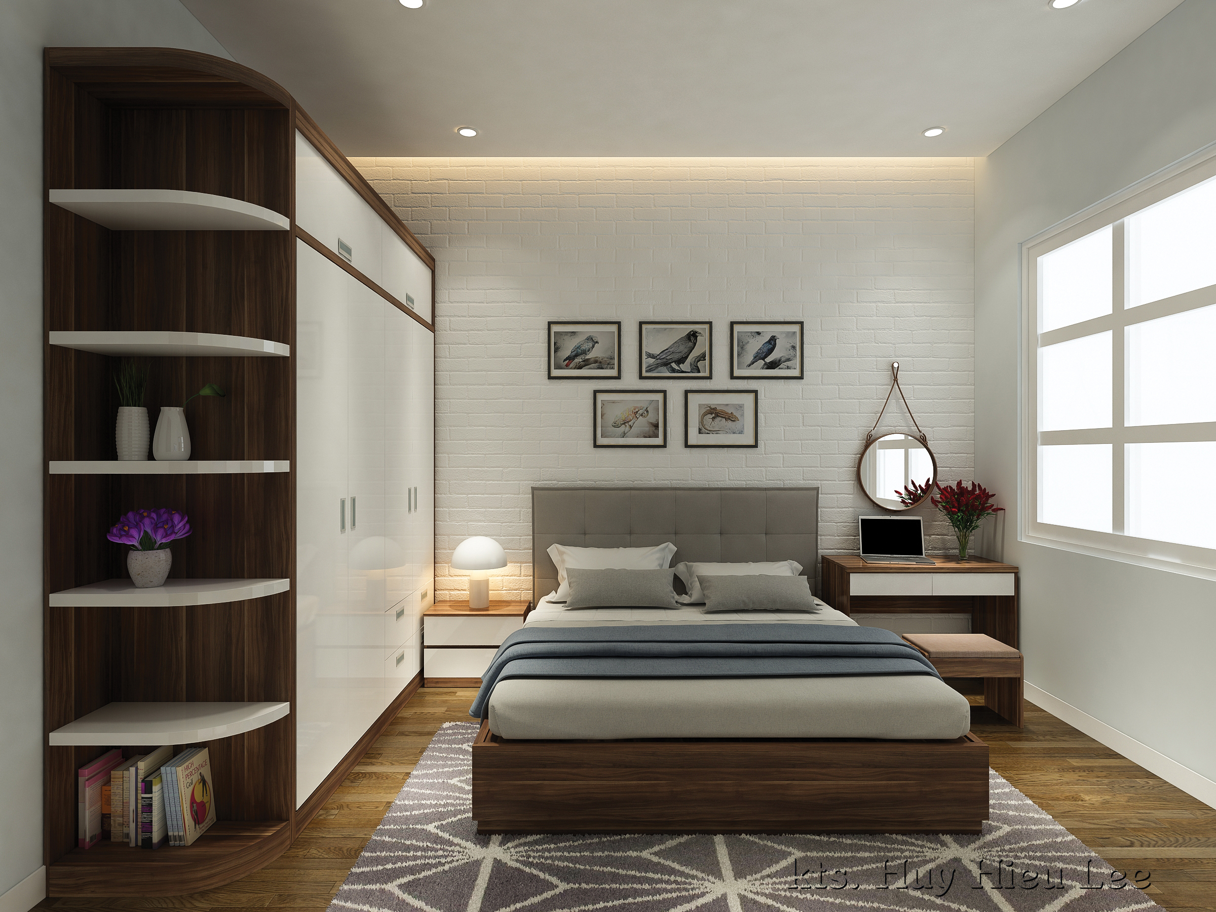 3D Interior Model Bed Room 0390 Scene 3dsmax