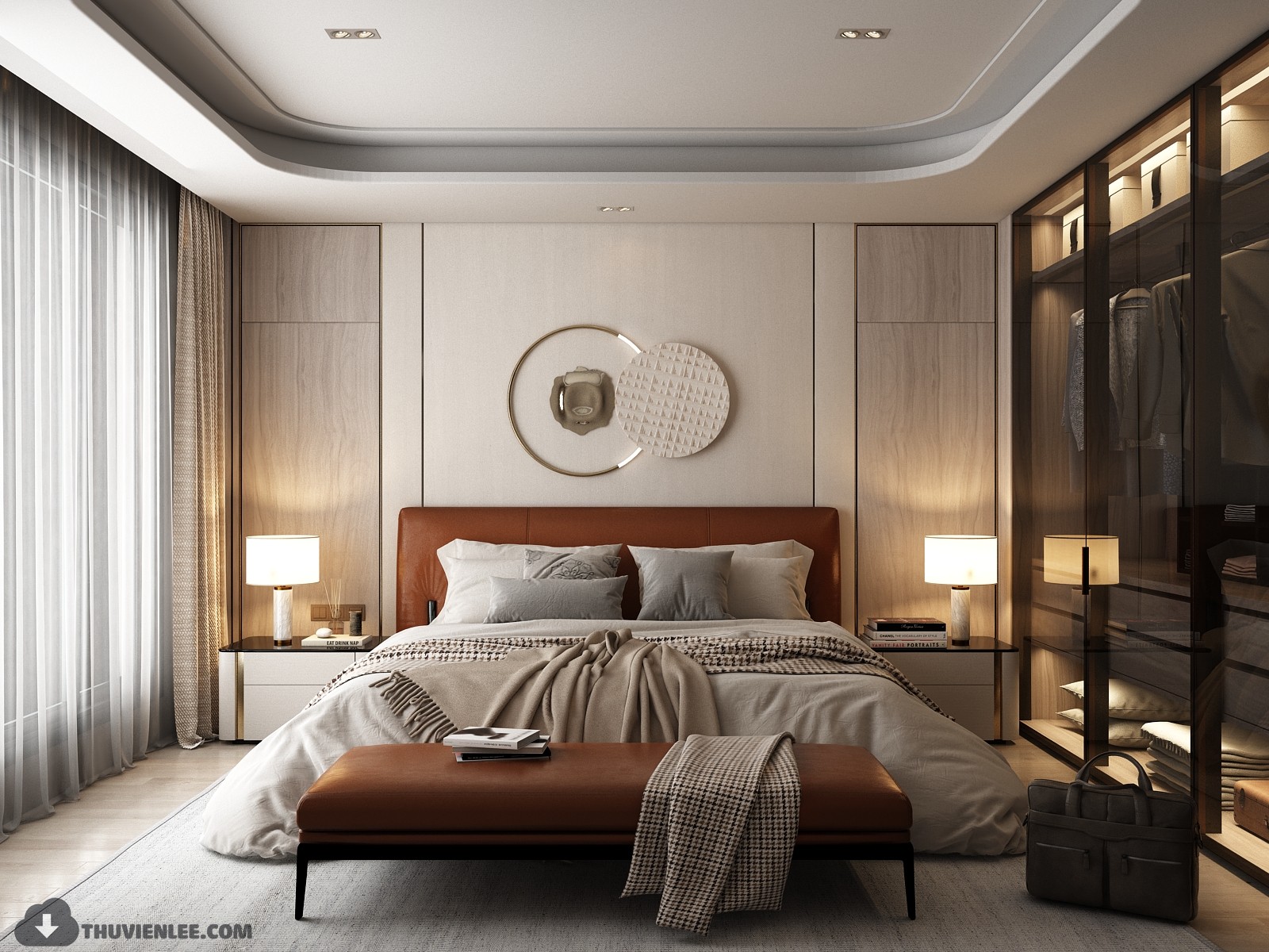 3D Interior Model Bed Room 0292 Scene 3dsmax
