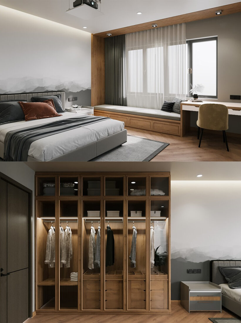 3D Interior Model Bed Room 0395 Scene 3dsmax