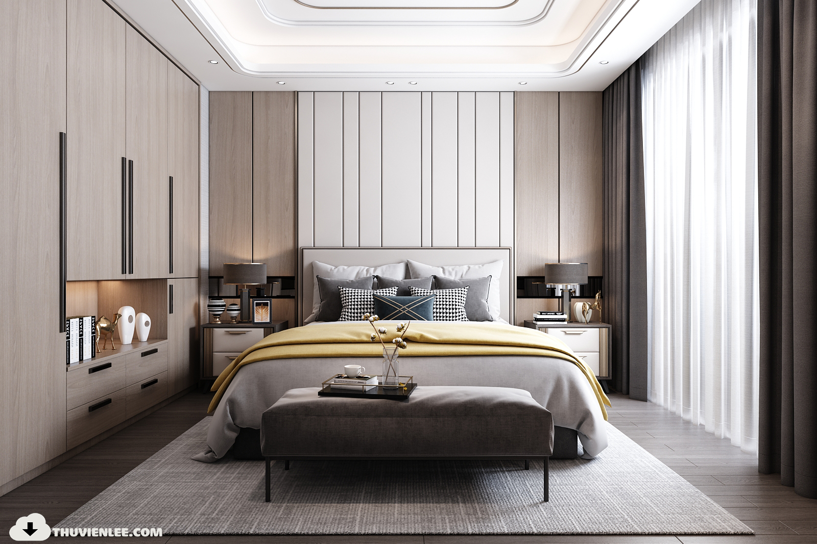 3D Interior Model Bed Room 0400 Scene 3dsmax