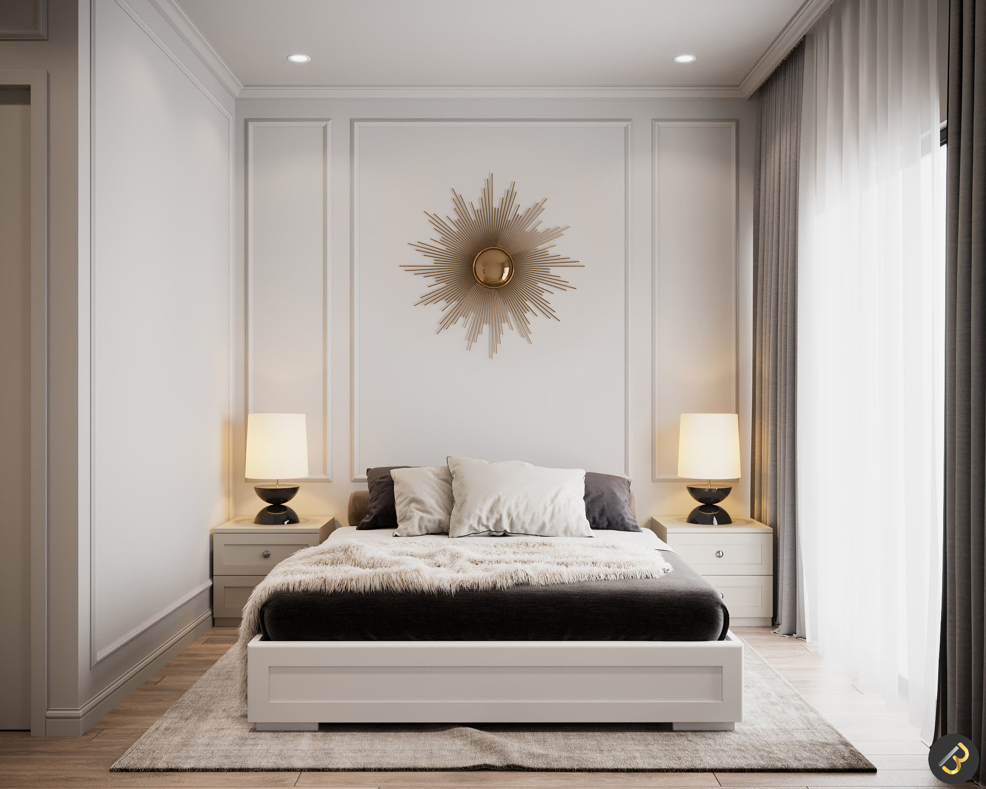 3D Interior Model Bed Room 0403 Scene 3dsmax