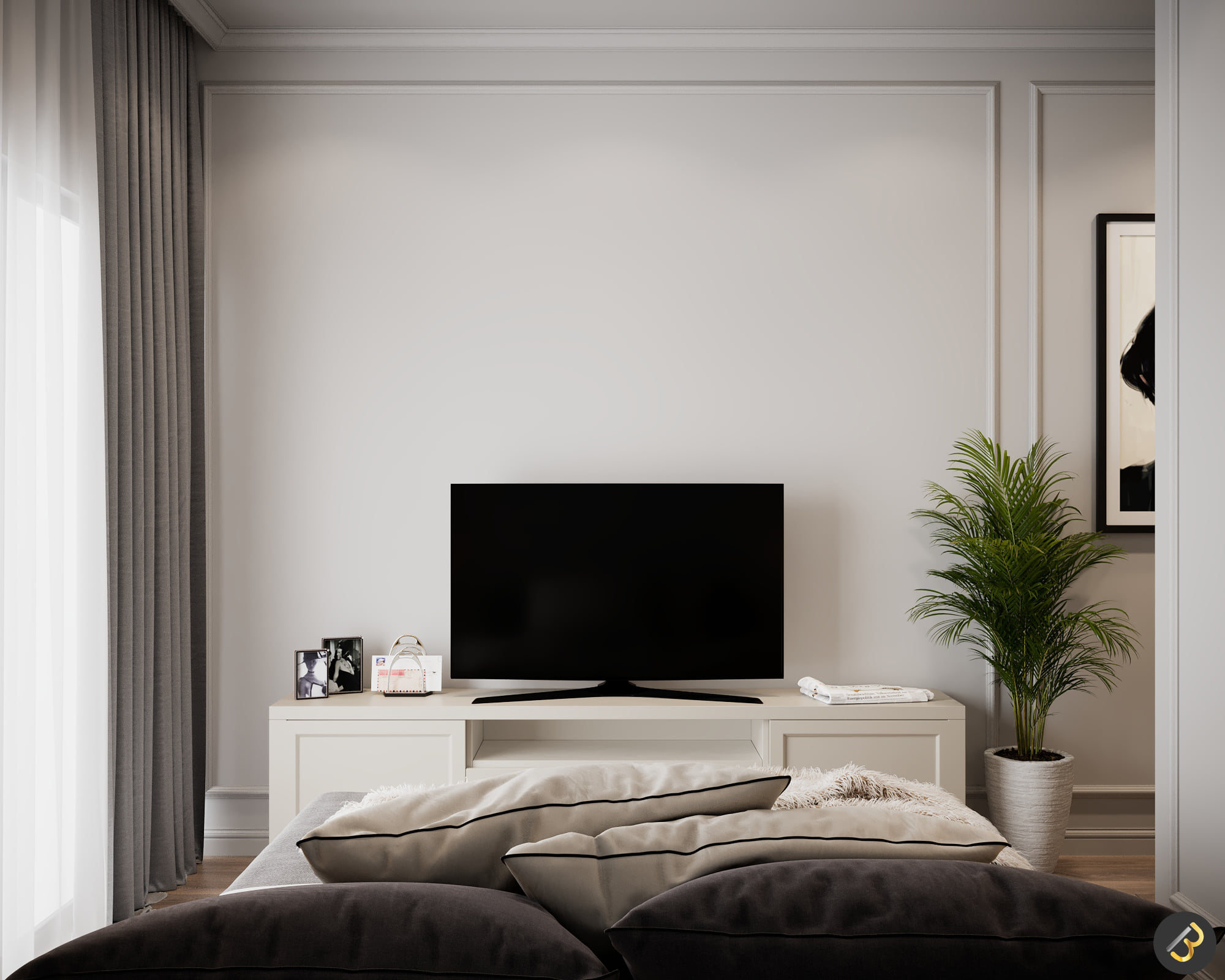 3D Interior Model Bed Room 0403 Scene 3dsmax