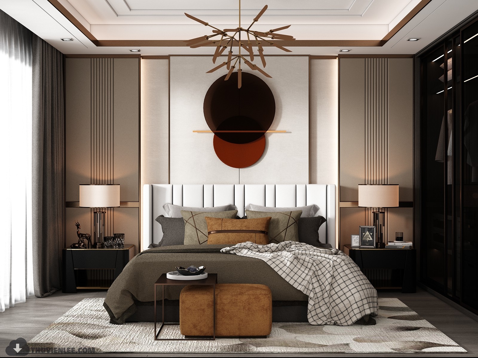 3D Interior Model Bed Room 0406 Scene 3dsmax