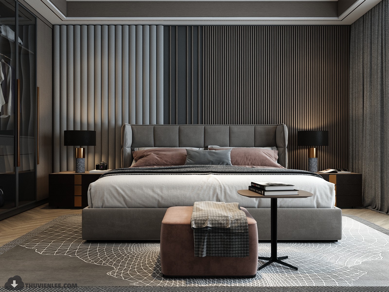 3D Interior Model Bed Room 0409 Scene 3dsmax