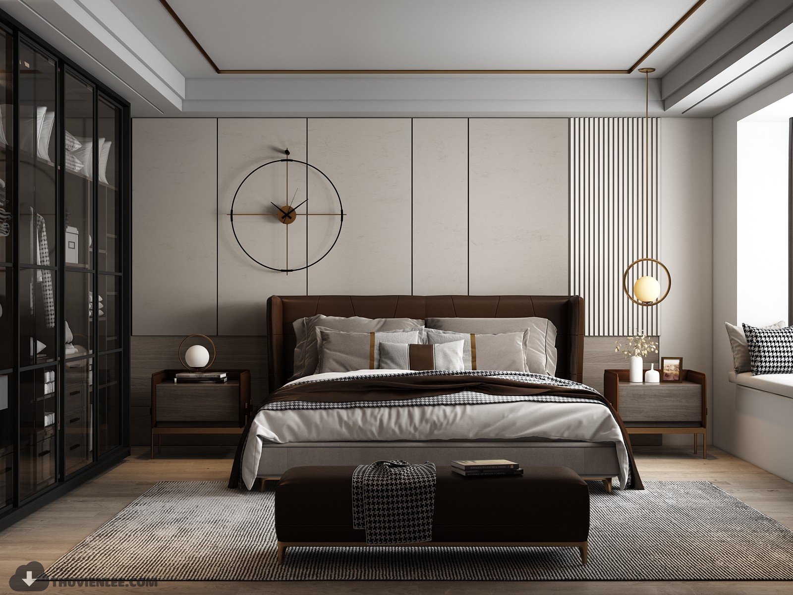 3D Interior Model Bed Room 0416 Scene 3dsmax