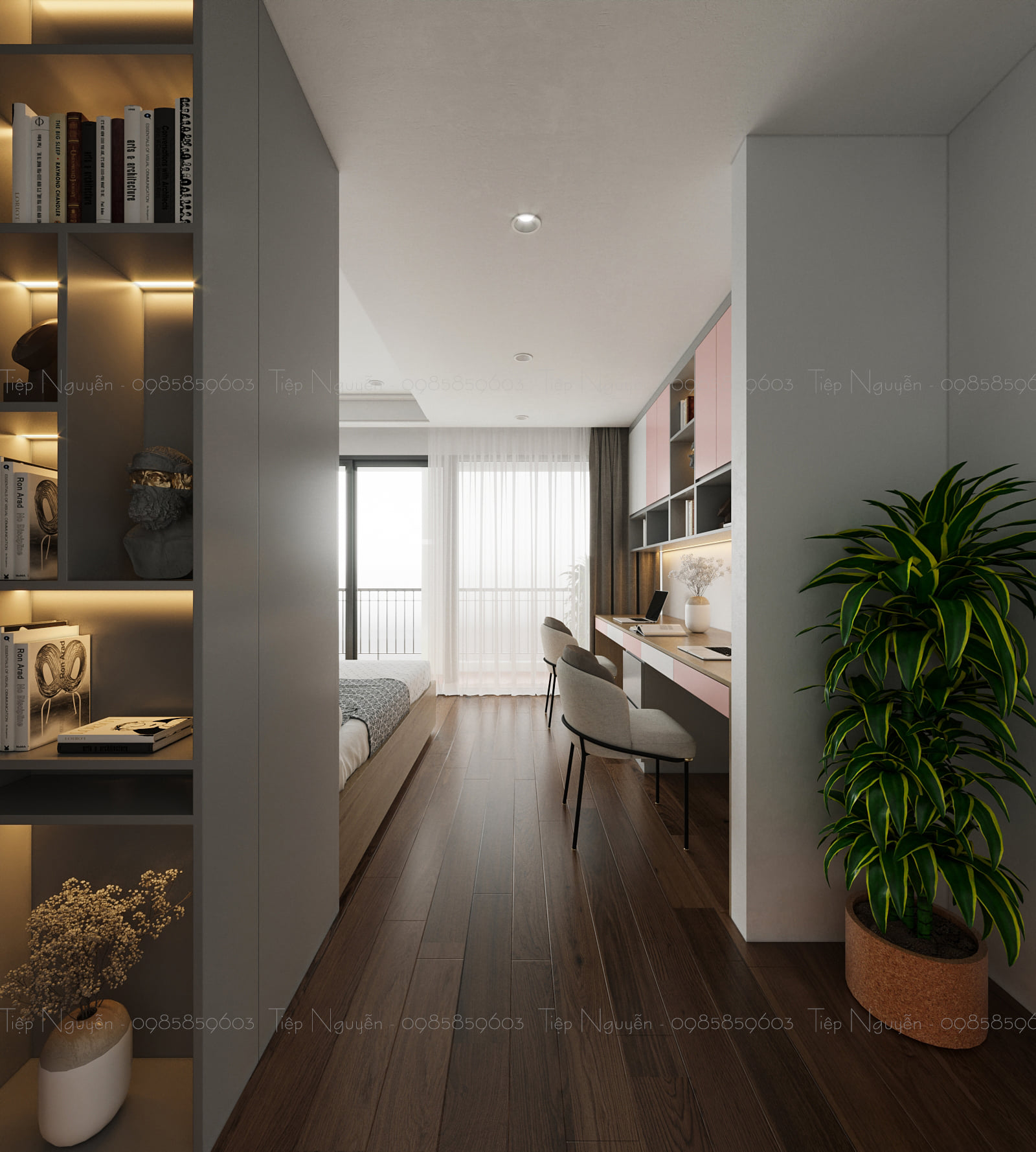 3D Interior Model Bed Room 0417 Scene 3dsmax