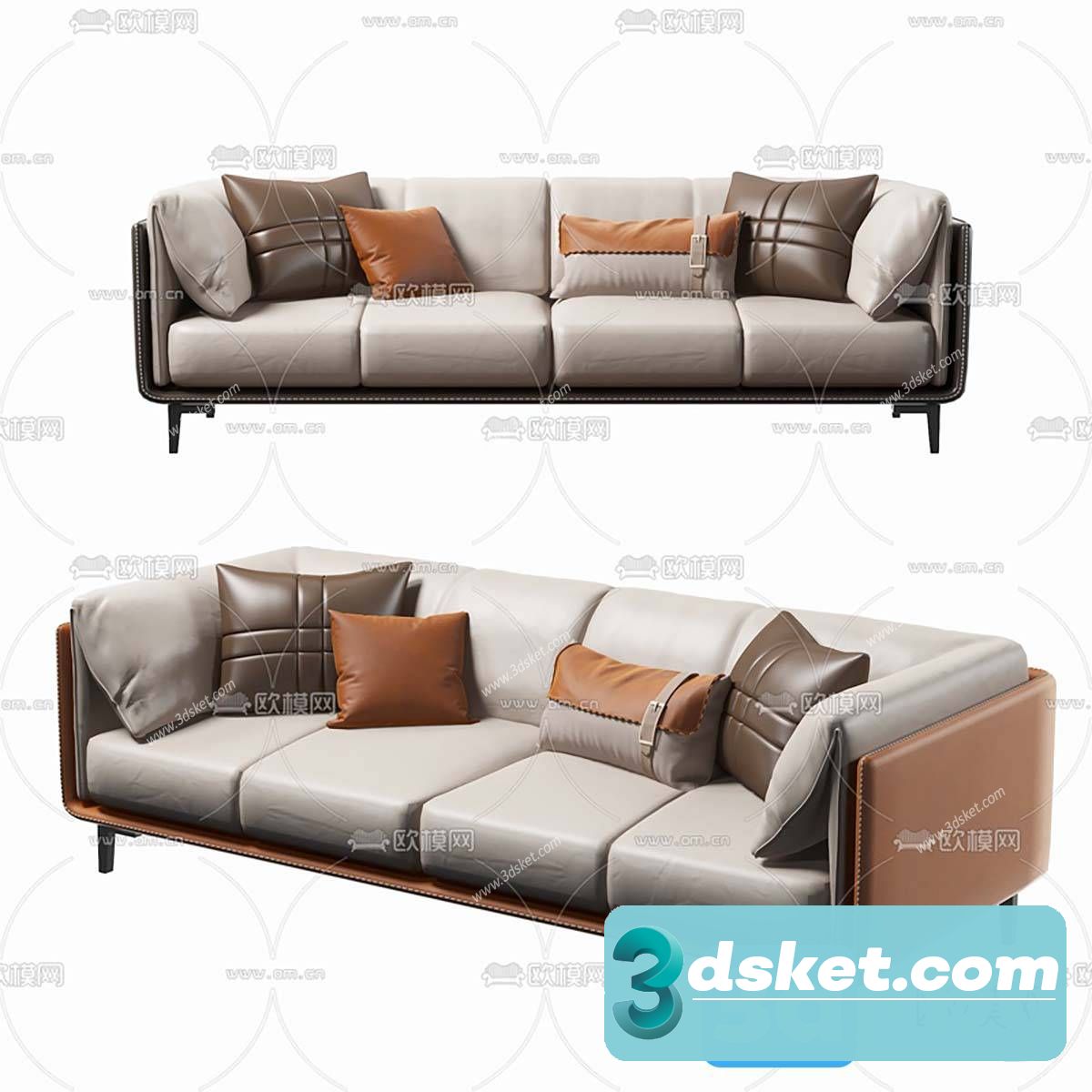 3D Model Sofa Free Download 0841