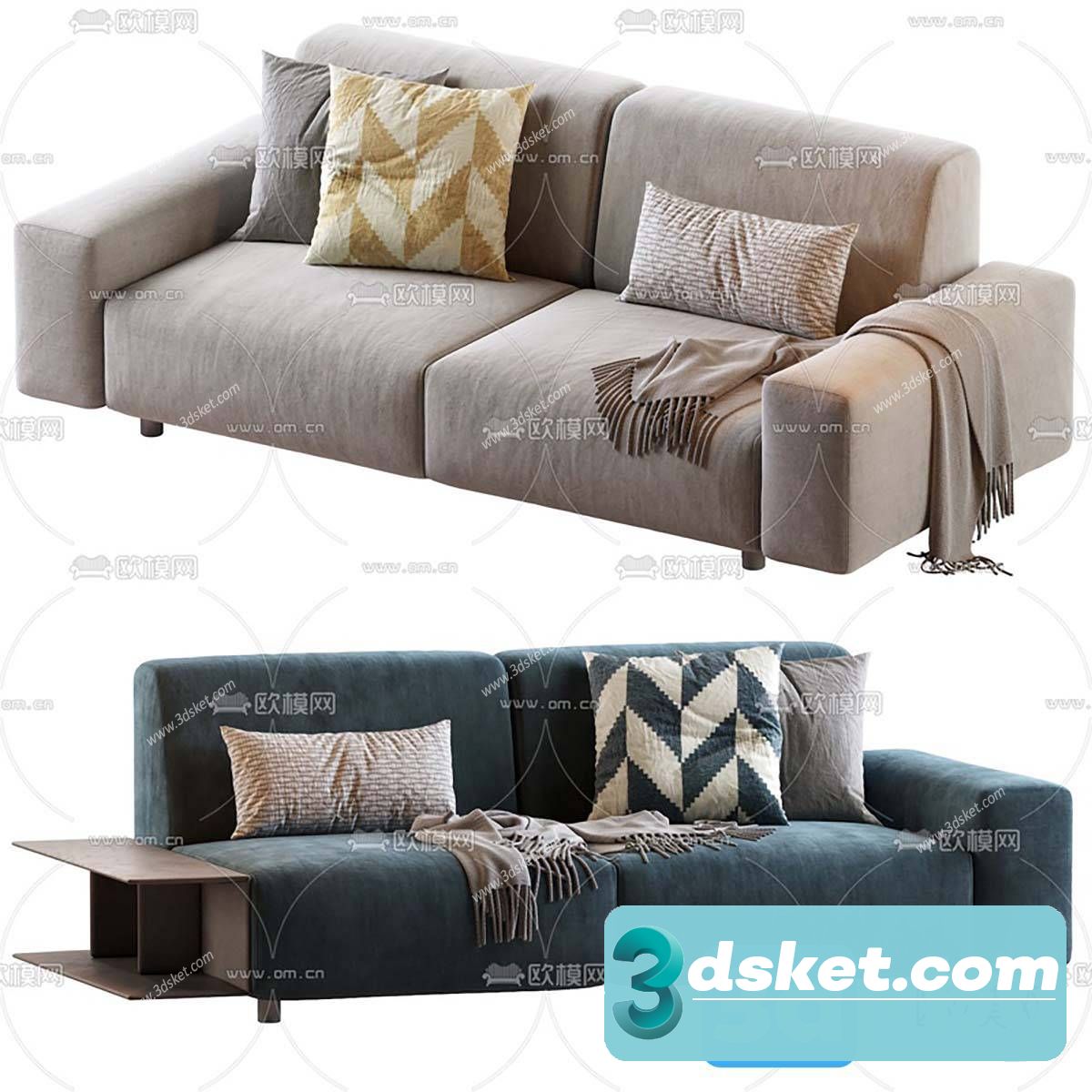 3D Model Sofa Free Download 0843