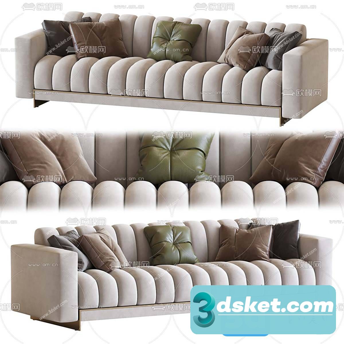 3D Model Sofa Free Download 0844