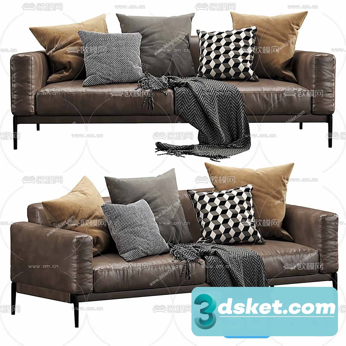 3D Model Sofa Free Download 0847