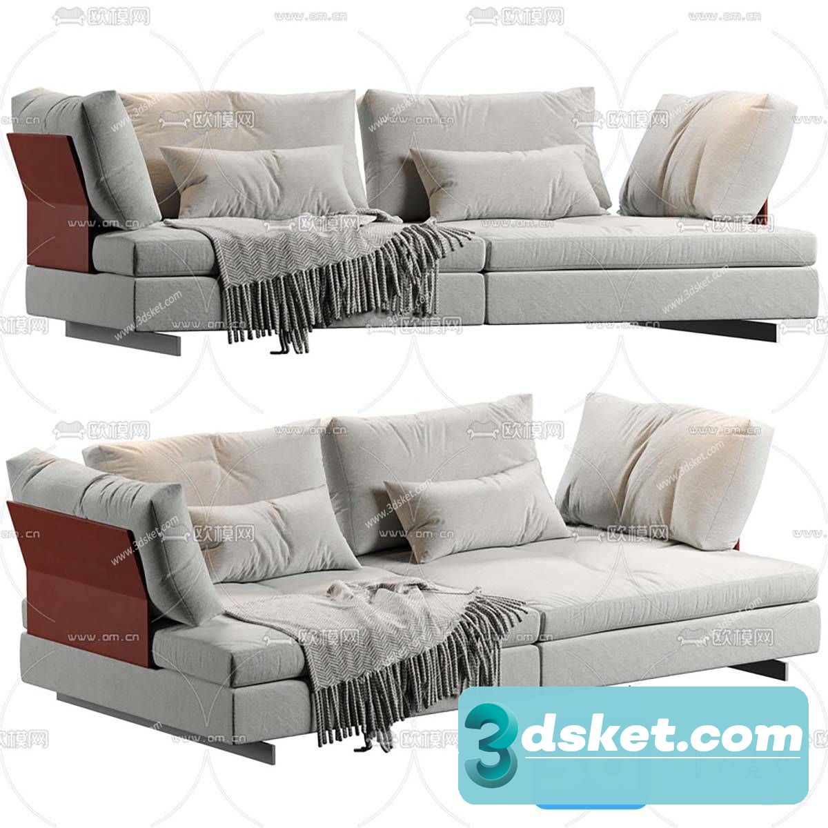 3D Model Sofa Free Download 0848